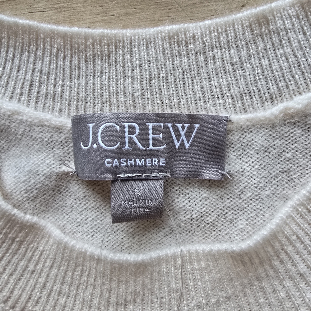 J. Crew Cashmere Relaxed Oversized Sweater-vest In Hthr Muslim Size Small - Picture 5 of 8